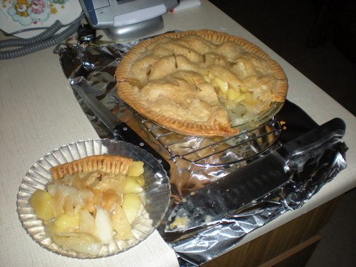 Apple Pear White Wine Pie